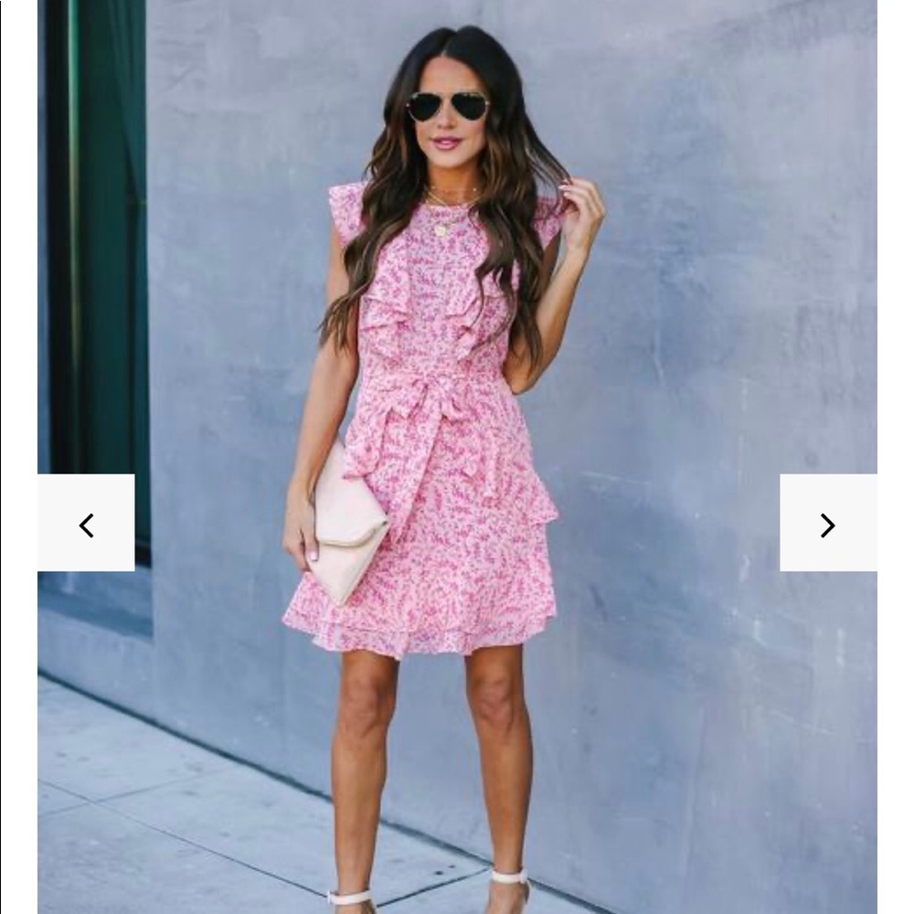 Light pink floral dress from Vici Collection